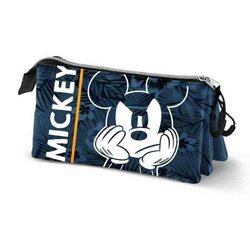 DISNEY - Mickey Blue - Triple Pencil Case '23x10x5cm'