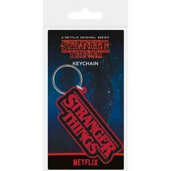 STRANGER THINGS - Logo - Rubber Keychain / Sleutelhanger 