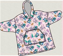 Disney Lilo &amp; Stitch Hoodie Fleece deken - volwassen - One Size