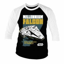 STAR WARS - Baseball 3/4 Sleeve T-Shirt - Millennium Falcon (XXL)