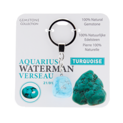 Gemstone -Turquoise - Sleutelhanger - Sterrenbeeld - Waterman