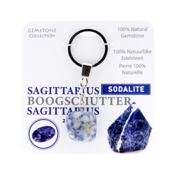 Gemstone - Sodalite- Sleutelhanger - Sterrenbeeld - Boogschutter