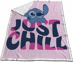 LILO &amp; STITCH - Sherpa Blanket 120x150cm - Stitch Just Chill