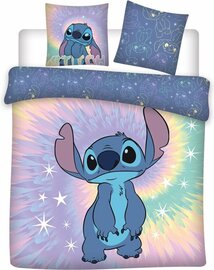 Disney Lilo &amp; Stitch Dekbedovertrek Stars - Lits Jumeaux - 240 x 220 cm - Polycotton