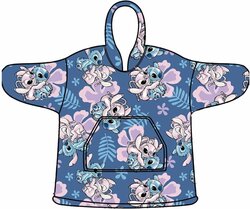 Disney Lilo &amp; Stitch Hoodie Fleece deken, Angel &amp; Stitch - Kind (One Size ) - Polyester