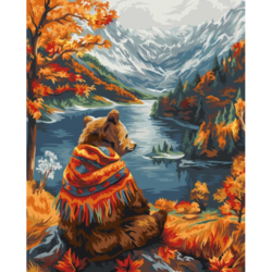 Diamond painting op kader 40x50 cm Autumn Harmony