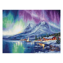Borduurpakket Noorderlicht  32 x 24 cm
