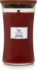 WoodWick Hourglass Large Geurkaars - Cinnamon Chai
