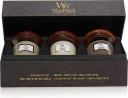 WoodWick Hourglass Geurkaars Deluxe Giftset - 3 Mini - Woody