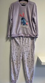 DISNEY- Winter Pyjama Long Stitch Style Pastel Lilac (XL)