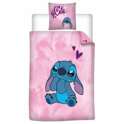 LILO &amp; STITCH - Stitch "2 Cute" - Duvet Cover 140x200cm + 65x65cm