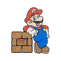 SUPER MARIO - Mario &amp; Brick - Metal Wall Clock