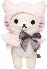 Korilakkuma - &ldquo;Roos Kat Kostuum&rdquo; Medium Pluche 34cm