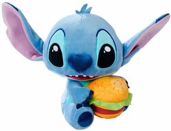 Pluche Disney - Stitch met hamburger (25cm)