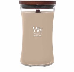 WoodWick Hourglass Large Geurkaars - Patchouli Cr&eacute;me - 130 branduren