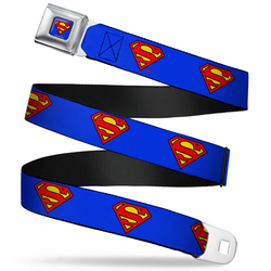 SUPERMAN - Belt (Kids)- 31/66 - 2,5 Cm - Blue/Logo