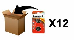 PANASONIC - Piles Lithium Coin - CR2016 X 2 - Box 12 Pack