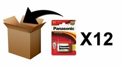 PANASONIC - Piles Alcaline Pro Power 9V-6LR61 X 1 - Box 12 pces