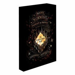 HARRY POTTER - Marauders Map - Light Canvas 40X30 Cm