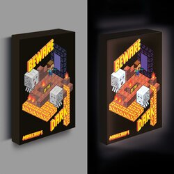 MINECRAFT - Light Canvas 40X30 Cm