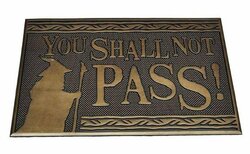 LORD OF THE RINGS - You Shall Not Pass - Rubber Doormat &#039;40x60cm&#039;