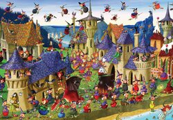 Fran&ccedil;ois Ruyer - Witches&#039; Festival at the Castle - Legpuzzel -1000 stukjes