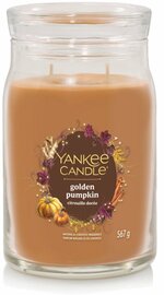 Yankee Candle - Golden Pumpkin Large Geurkaars - 90 branduren - 2 lonten