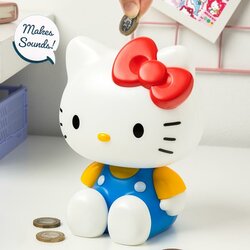 HELLO KITTY - Shaped Money Box with Sound &#039;Coin Buddies&#039;