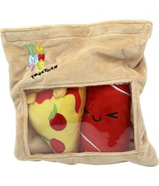 YUMMIES - Pizza &amp; Cola - 2 plush 15cm in plush bag 21x21cm