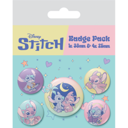 STITCH &amp; ANGEL - Space Rocks - Pack 5 Badges