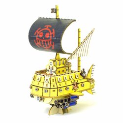 ONE PIECE - Law&#039;s Submarine - Wood Model Kit 13.2x8.5x16cm