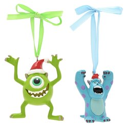 DISNEY - Mike &amp; Sully - Set of 2 Hanging Decoration