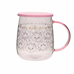 DISNEY - Marie - Glass Mug with Lid 540ml