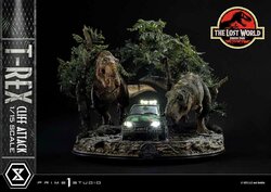 JURASSIC PARK THE LOST WORLD - T-Rex Cliff Attack -Statue 1/15 53cm
