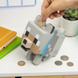 MINECRAFT - Wolf - Shaped Money Box