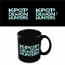 K-POP DEMON HUNTERS - Logo - Black Pod Mug 325ml