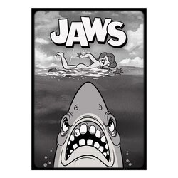 JAWS- Cartoon Style - Art Print - Limited Edition