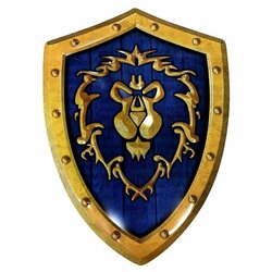 WORLD OF WARCRAFT - Alliance Shield - Metal Plate &#039;25x35cm&#039;