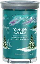 Yankee Candle - Winter Night Stars Large Tumbler Geurkaars - 100 branduren - twee lonten