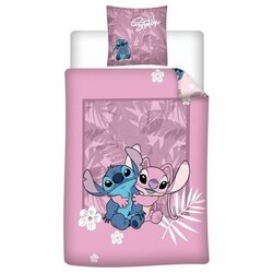 LILO &amp; STITCH - Duvet Cover 140x200cm + 65x65cm - Stitch &amp; Angel