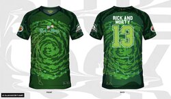 RICK &amp; MORTY - Rick &amp; Morty 13 - Soccer Jersey Men (XXL)