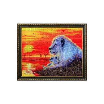 Diamond Painting Kit  Father and Son  (Partial )