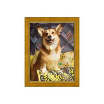 Daimond Painting kit Happy Corgi 30x40