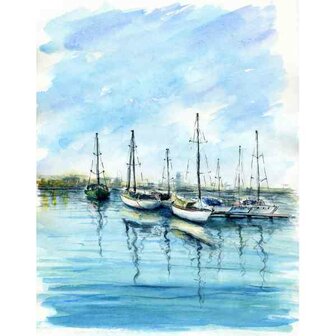 Seascape 50 x 40 Ronde Steentjes