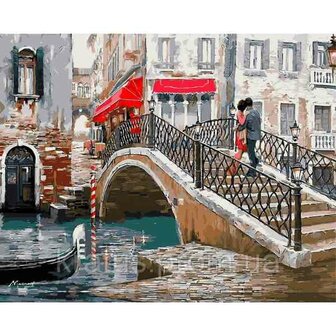 City Bridge 50 x 40 Ronde Steentjes