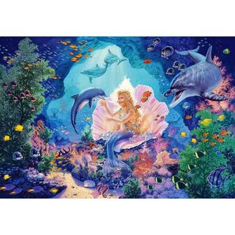 Onder Water  70 x 50  Vierkante   Steentjes