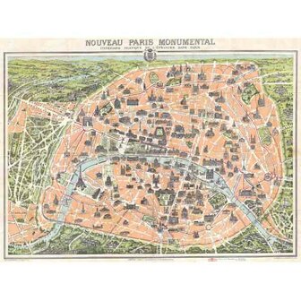 Plan of Paris, 1900 -  Puzzle 2,000 pieces