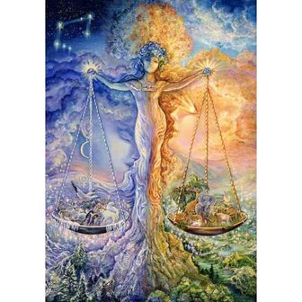 Josephine Wall -   Zodiac Sign - Libra   -  Puzzle 1,000 pieces