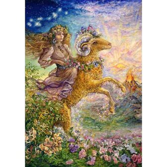 Josephine Wall -   Zodiac Sign - Aries   -  Puzzle 1,000 pieces