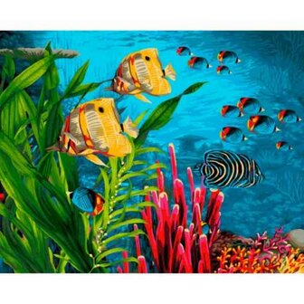 Painting by Numbers Coral Reefs 40x50 cm